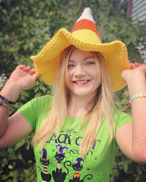 Candy Corn Witch Hat