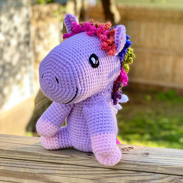 Moonbeam the Amigurumi Pegasus