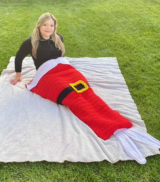 Santa Mermaid Blanket