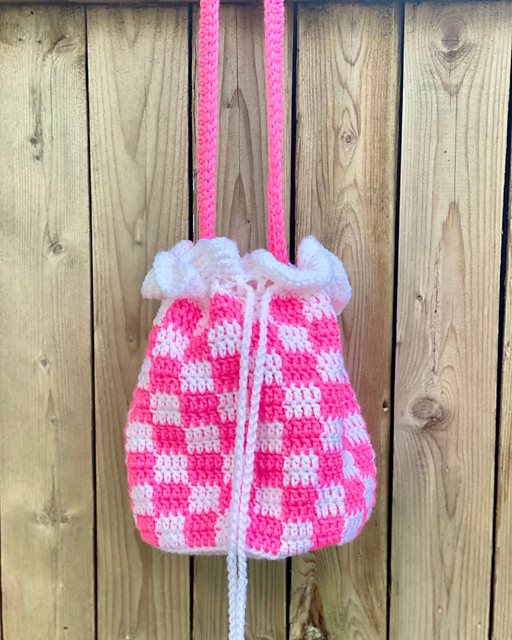 Frilly Gingham Bag