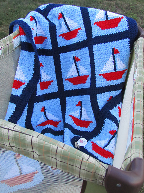 Sailboats Ahoy Afghan