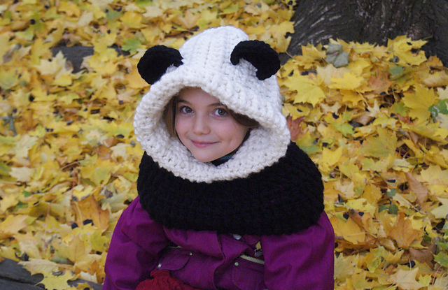Hooded Panda Bear Cowl