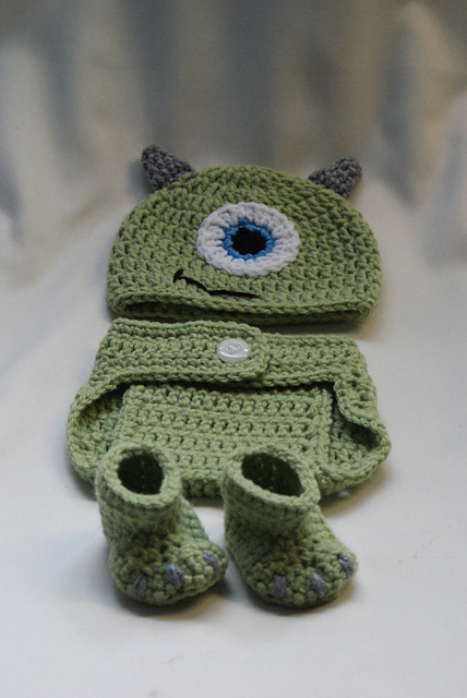 Green Monster Photo Prop Set