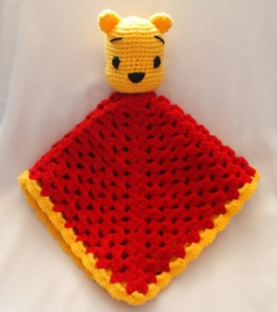 Yellow Bear Lovey / Security Blanket