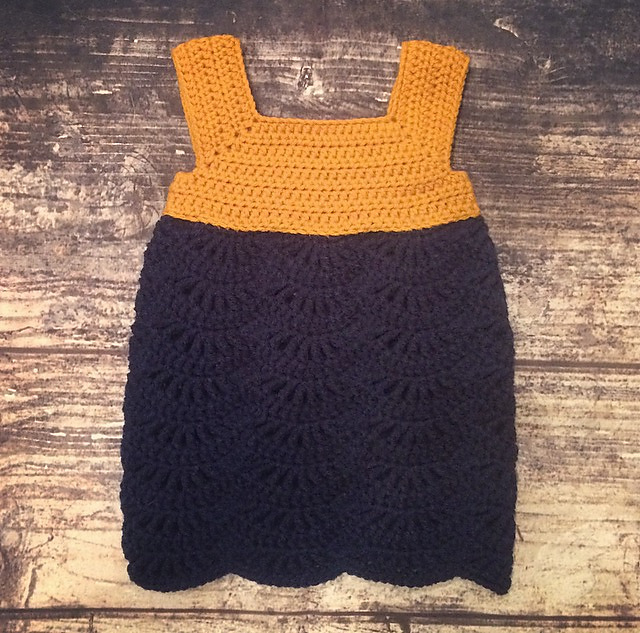 Gold and Blue Baby Dress