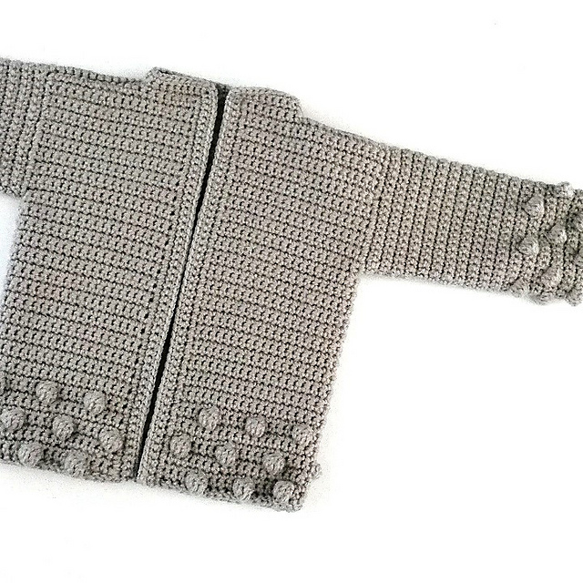 Bobble Trim Sweater and Cardigan.