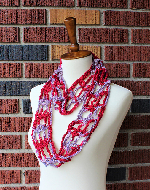 Open Mesh Skinny Infinity Cowl