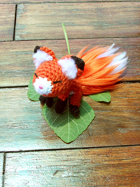 Amigurumi Fox & Handmade fur