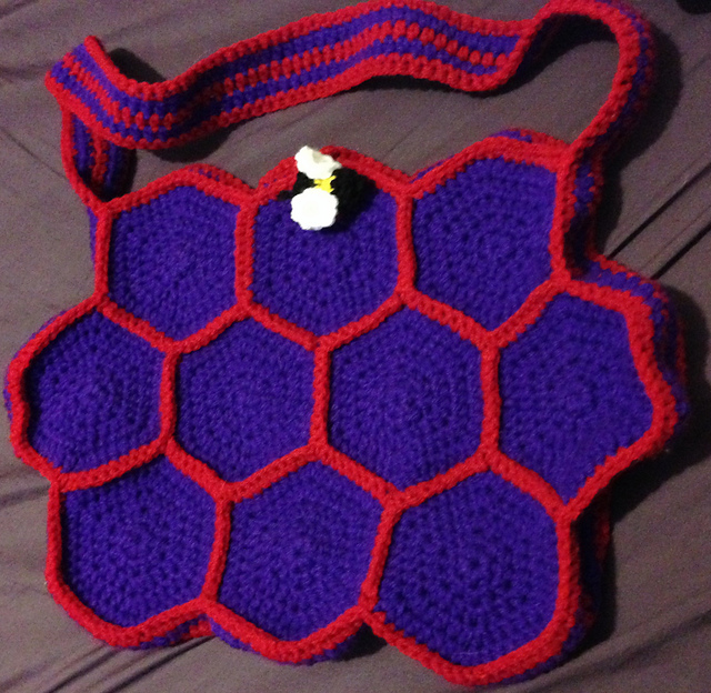 Honeycomb Bee Hexagon Purse