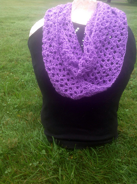 Cluster V Stitch Infinity Scarf