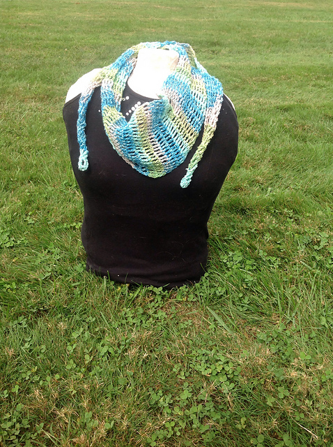 Ocean Breeze Triangle Scarf