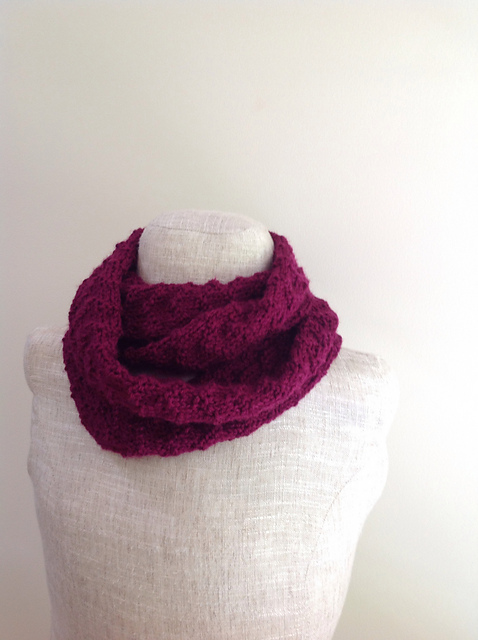 Purple Chevon Infinity Scarf