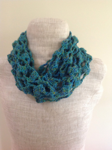 Sparkly Ocean Infinity Scarf