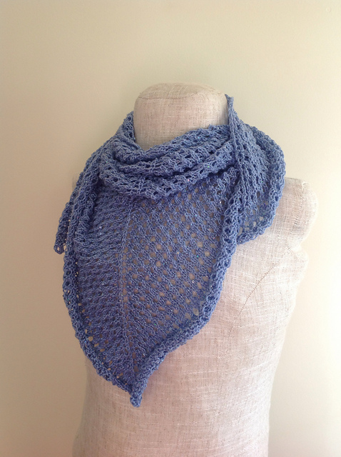 Periwinkle Lace Shawl