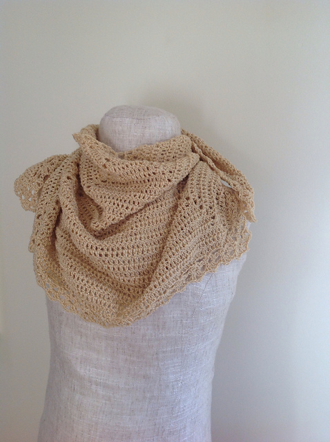 Gold Shimmer Shawl