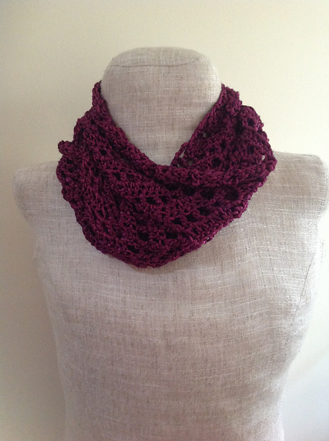 Lacy Chevron Infinity Scarf