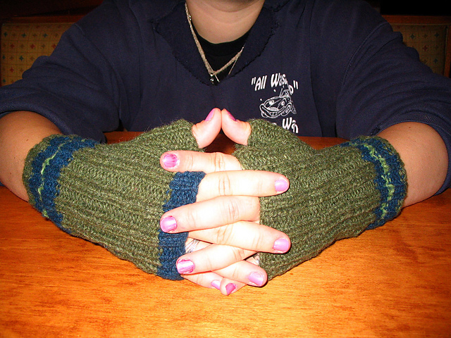 Sarah's Fingerless Mitts