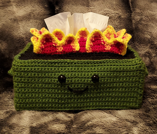 Dumpster Fire Kleenex Box Cozy