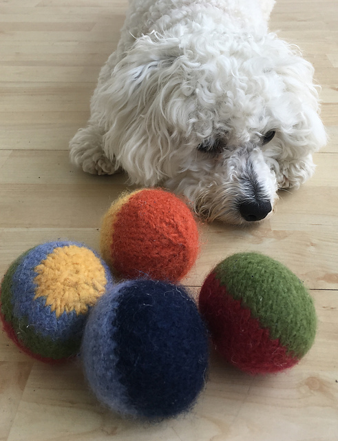 Felted Dog Ball Toy