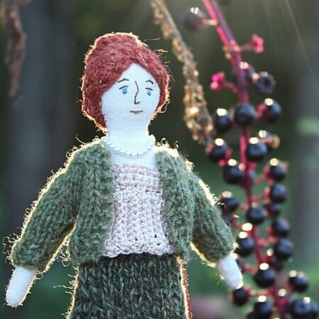 Knitted cheap rag doll