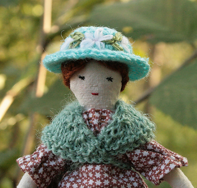 Cozy Shawl for Tiny Rag Dolls