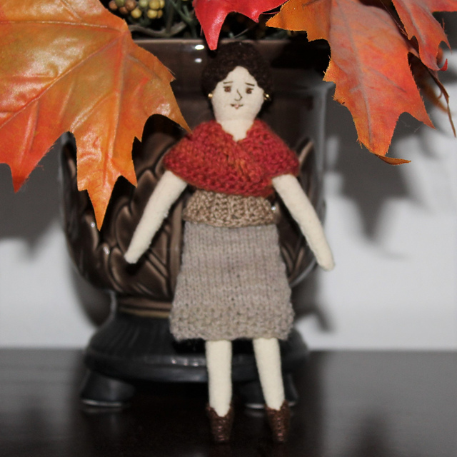 A-line Skirt for Tiny Rag Dolls