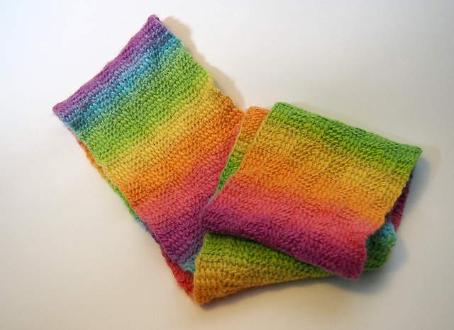 Tunisian Rainbow Cowl