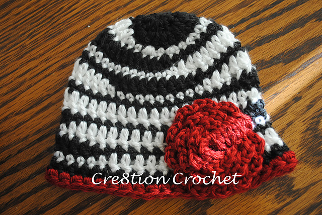 Zebra Newborn Hat