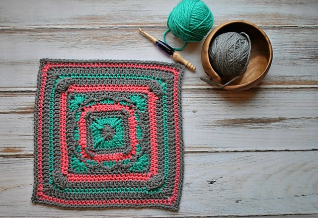 Persephone Square 12" Afghan Square
