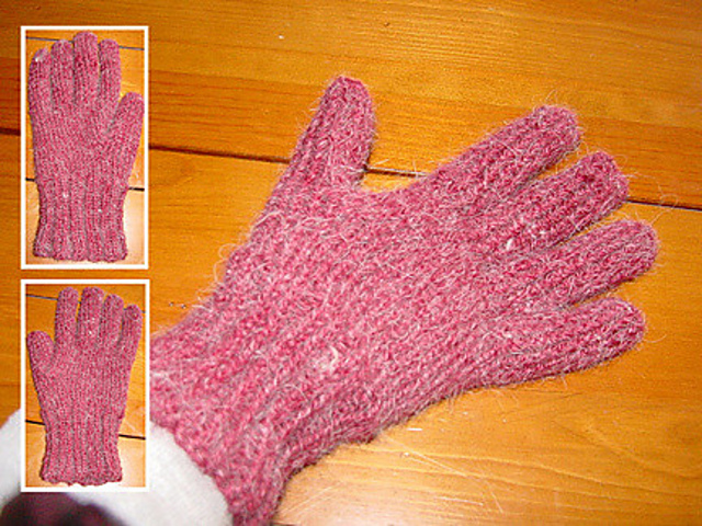 Loom Knit Gloves with Fingers