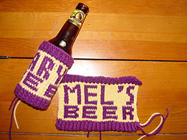 Loom Knit Beer Cozy