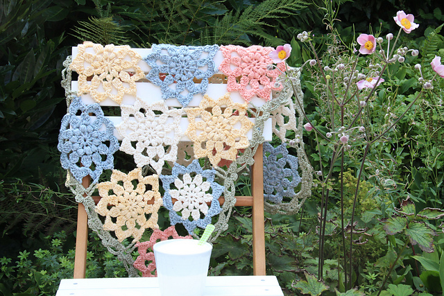 Crochet Flower Stole