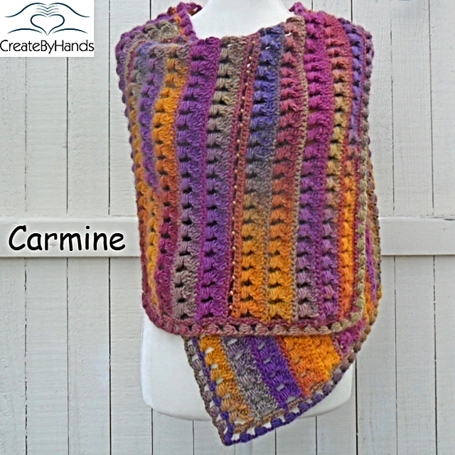 Carmine Shawl for Fall