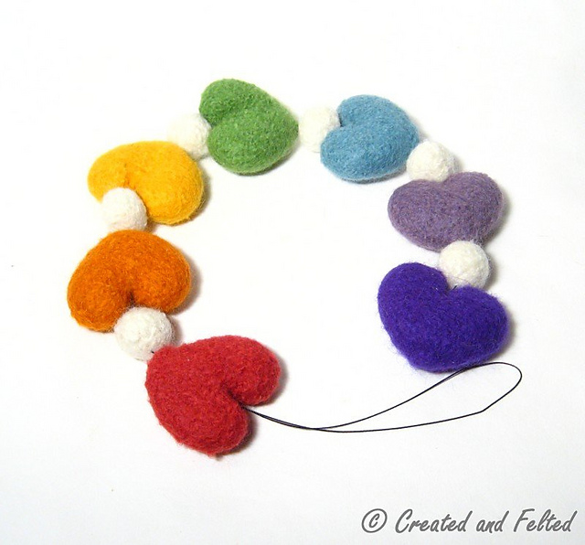 Hearts string decoration