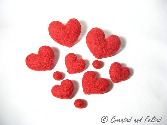 Felt Hearts