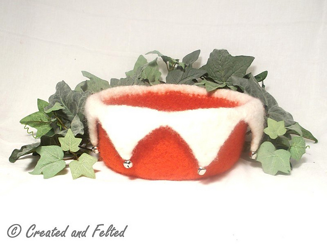Felt Christmas  Festive Jingle Bowl