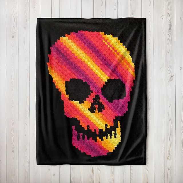 C2C Skull Blanket