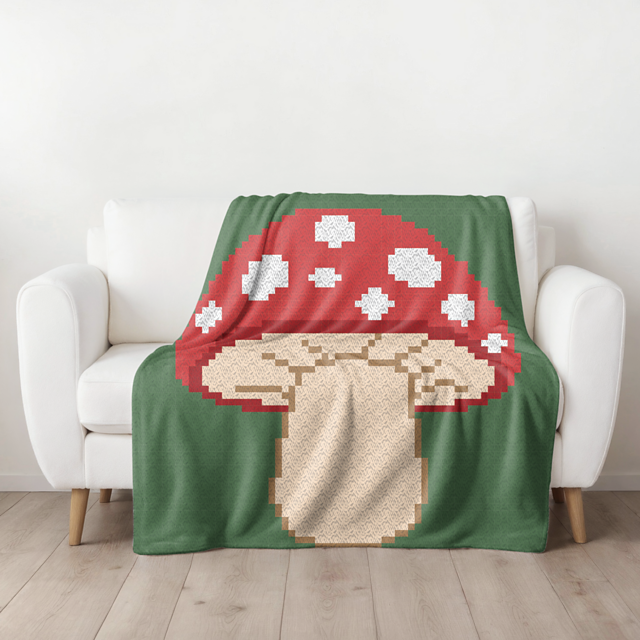 C2C Mushroom Blanket
