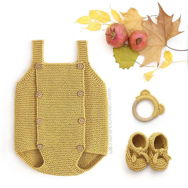 BUTTON-UP Baby Romper