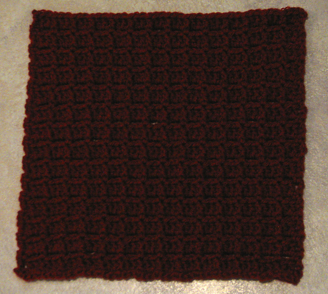 In Depth afghan square or dishcloth