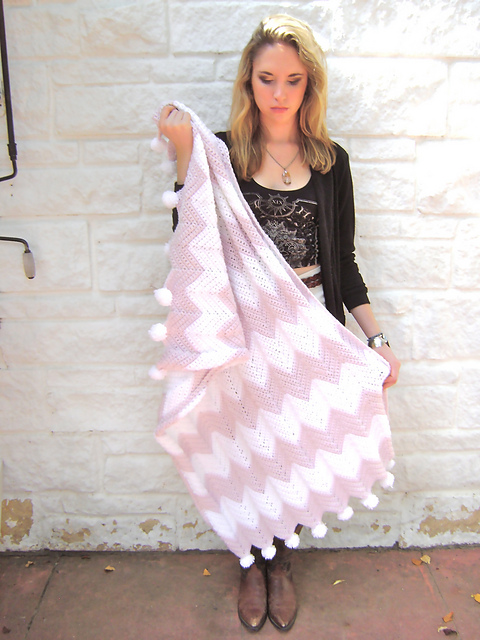 Pink Champagne Baby Blanket