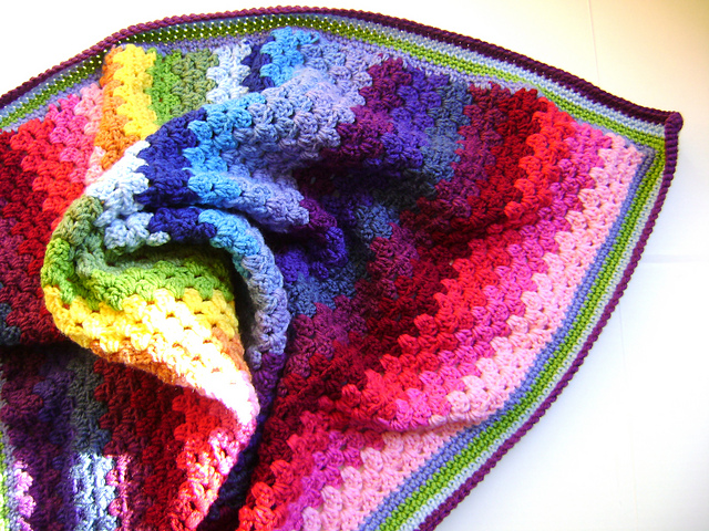 Technicolor Granny Blanket