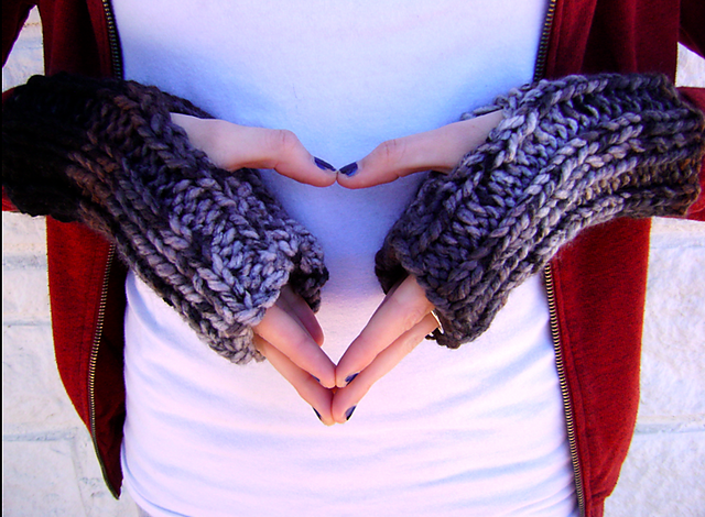 Chunky Fingerless Mittens
