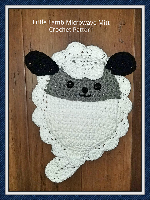 Lamb Microwave Mitt