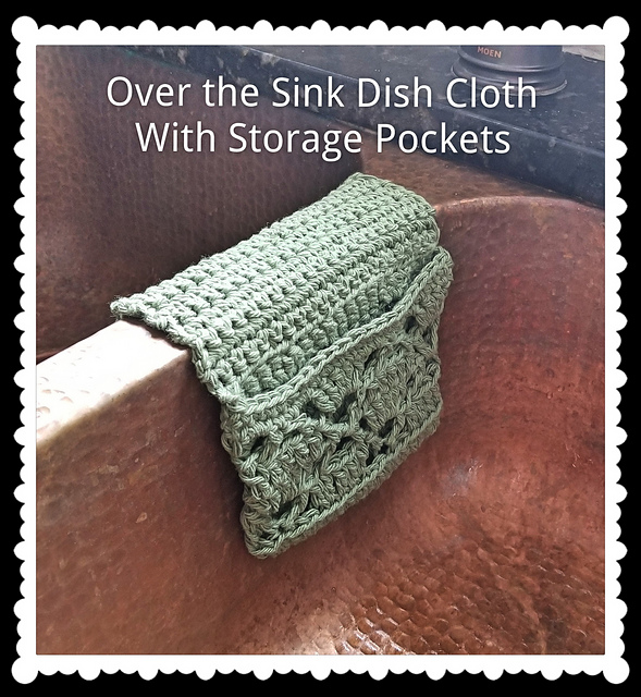 Pocketed Over the Sink Dishcloth