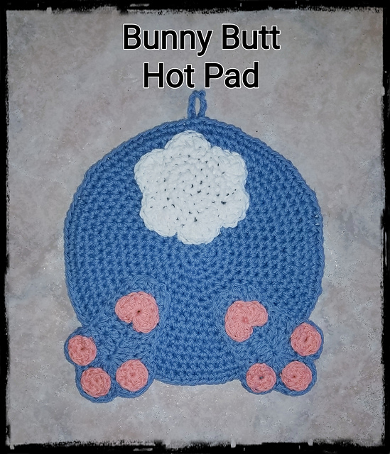 Easter Bunny Butt Hot Pad