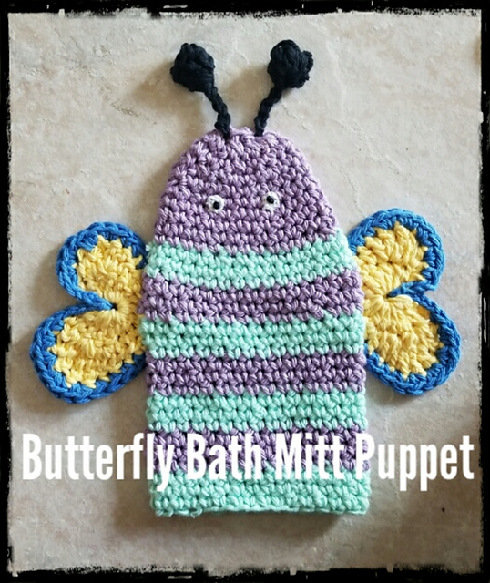 Butterfly Bath Mitt Puppet