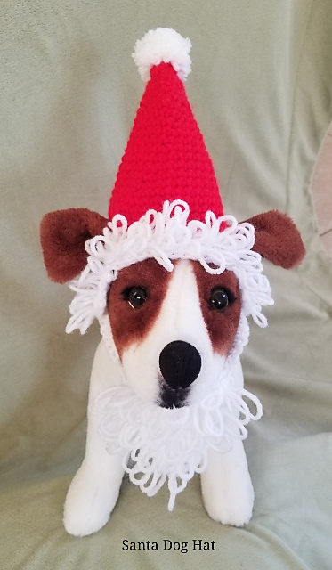 Bearded Santa Dog Hat