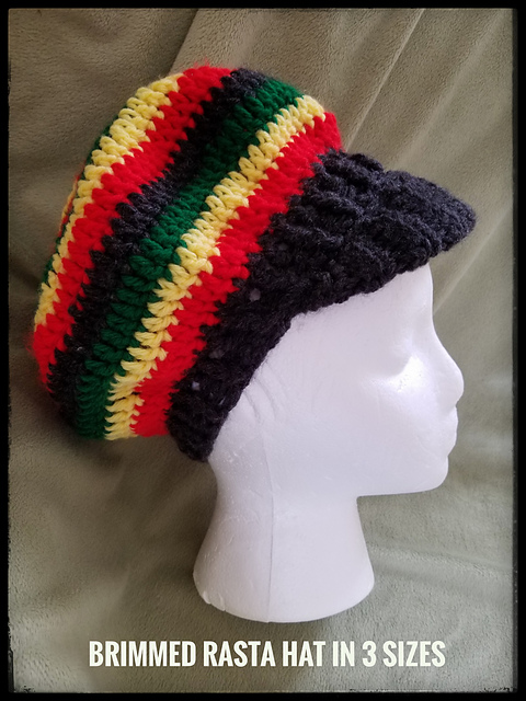 Brimmed Rasta Hat