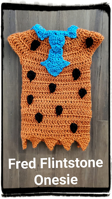 Flintstone Inspired Onesie